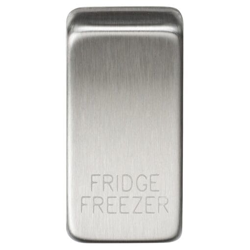 Knightsbridge Printed Grid Switch Rocker - Fridge Freezer - Brushed Chr 366958