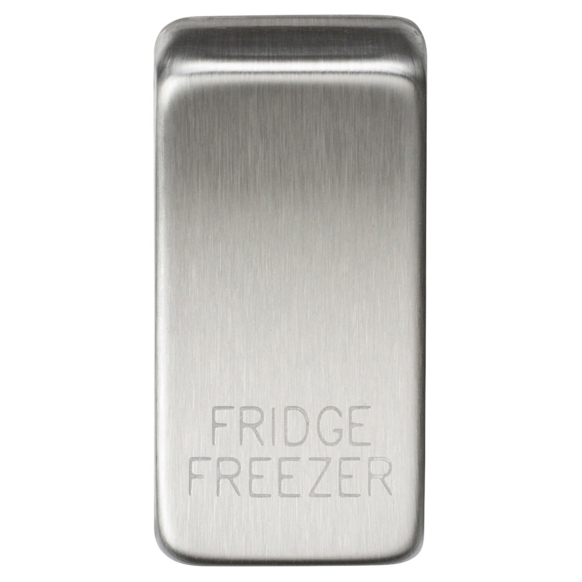 Knightsbridge Printed Grid Switch Rocker - Fridge Freezer - Brushed Chr 366958