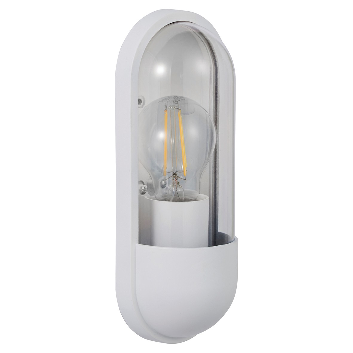 Forum Pilule LED Oval Outdoor Wall Light - IP54 - White 375449