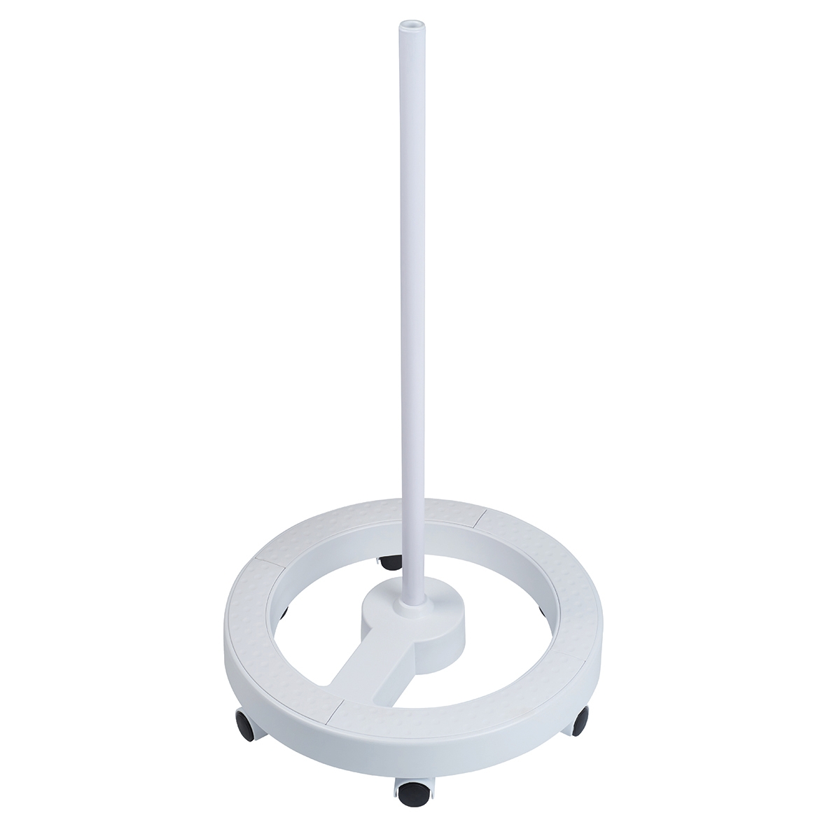 Forum Task Light Round Floor Stand with Wheels - White 381762