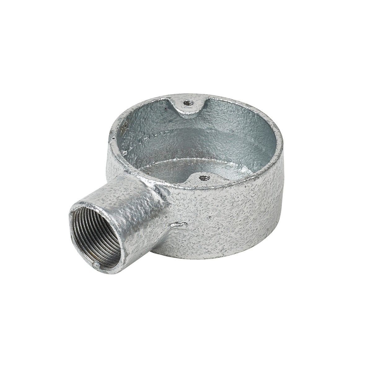 Steel Conduit Terminal Box - 25mm - Galvanised 385093