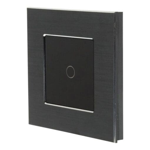 Homeflow 1 Gang Wi-Fi Smart Aluminium Switch - Black 387626