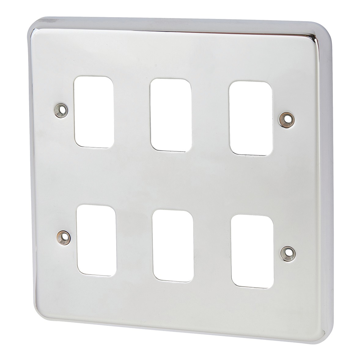 MK 6 Module Grid Front Plate - Polished Chrome 390519