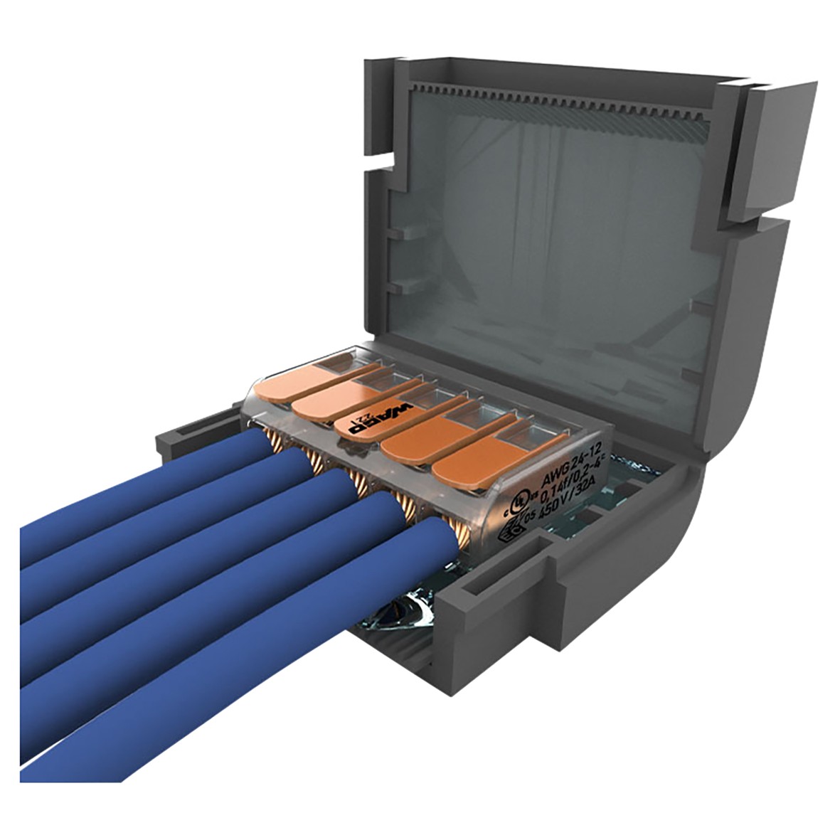 5x Wiska Mini Gel Box Flat Series Waterproof IPX8 Adaptable Junct Box Æ’ 391931