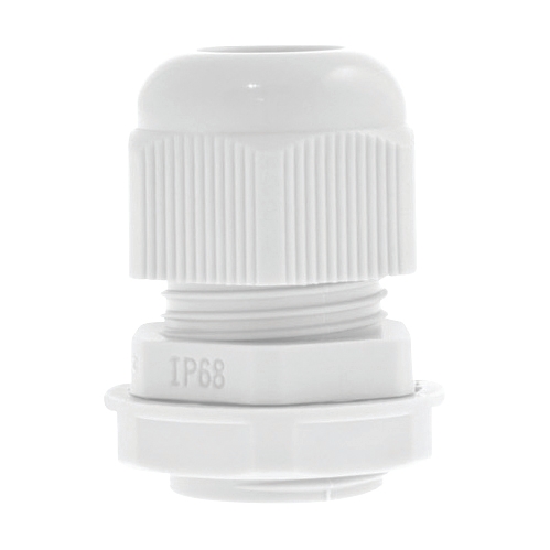 Unicrimp Nylon Cable Gland - 20mm - White - Pack 10 393761