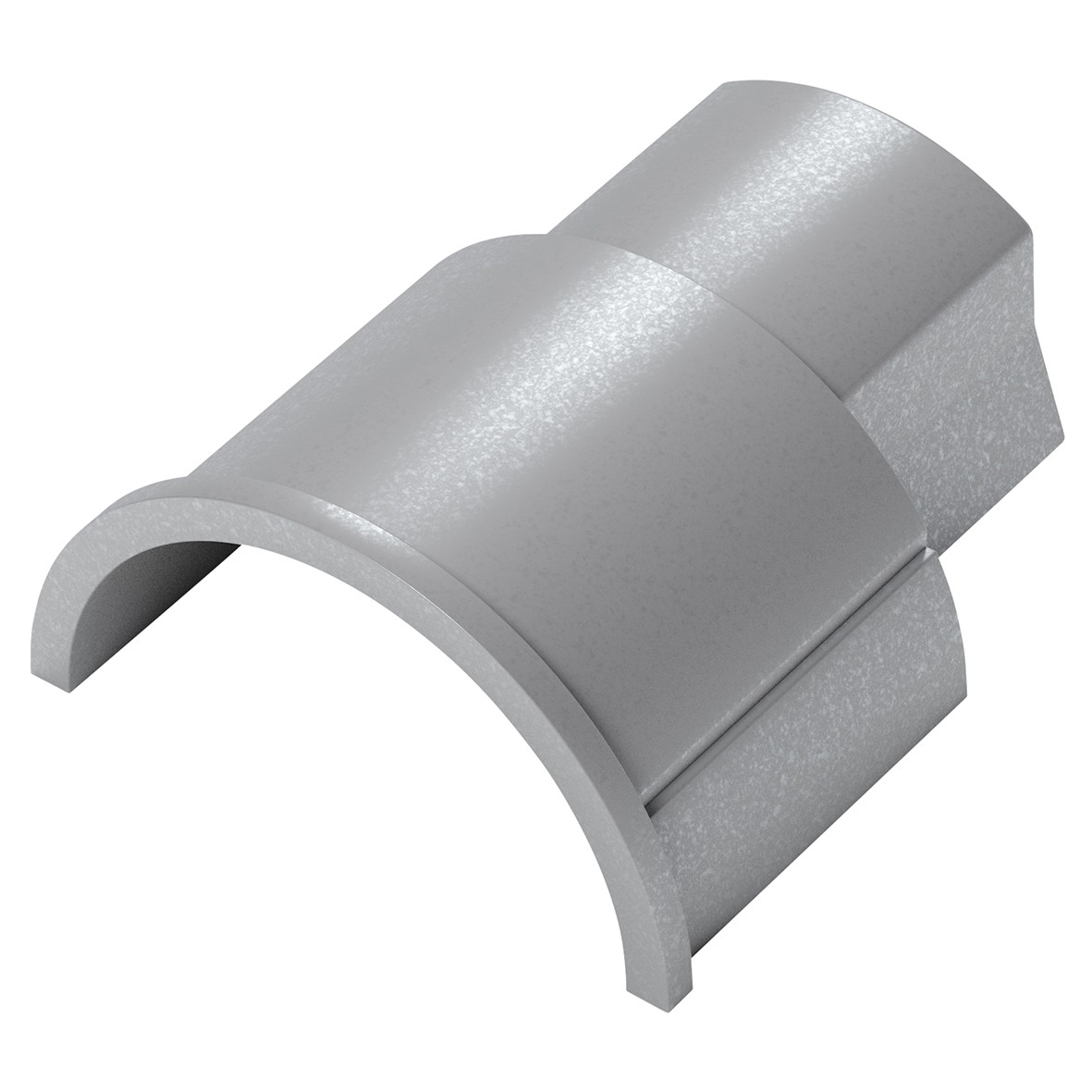 D-Line 1/2 Round Mini PVC Trunking Box Adaptor - 30 x 15mm - Smooth-Fit 397765