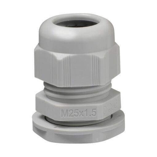 5x Schneider Thorsman Cable Gland with Nut - M25 - Grey 398292