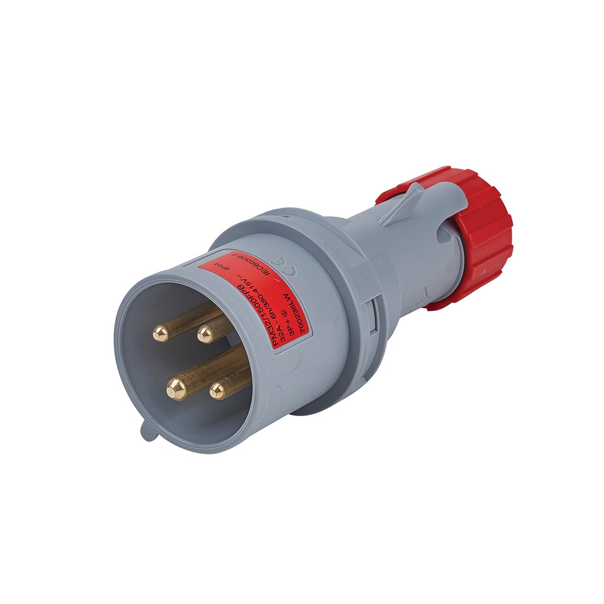 32A 3 Pin & Earth Plug - Red 410375