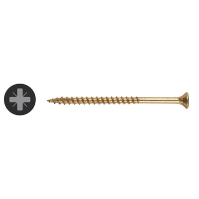Ulti-Mate II Woodscrew - 6.0 x 70mm - Yellow Zinc - Box of 100 412741