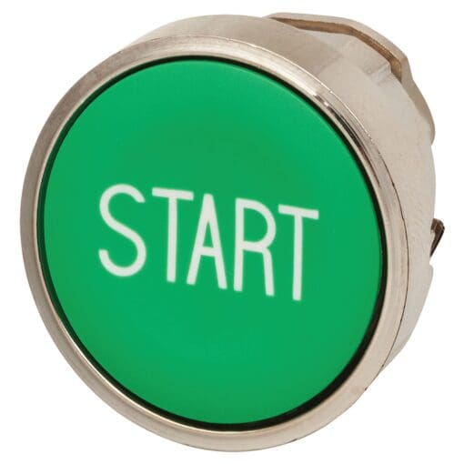Schneider XB4 Series Marked START Flush Push Button Head - Green 414498