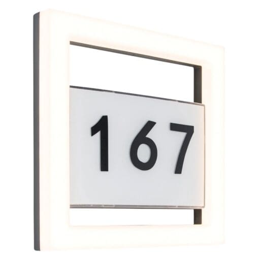 Lutec Alice LED Integrated Wall Light 800lm IP44 - Dark Grey - 3000K 415782
