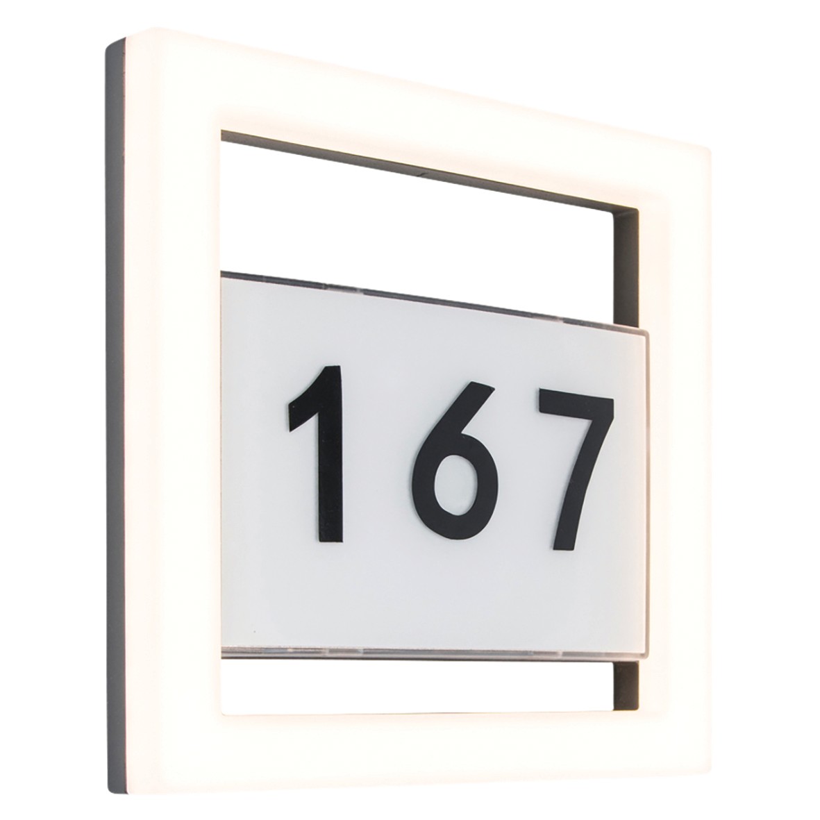 Lutec Alice LED Integrated Wall Light 800lm IP44 - Dark Grey - 3000K 415782