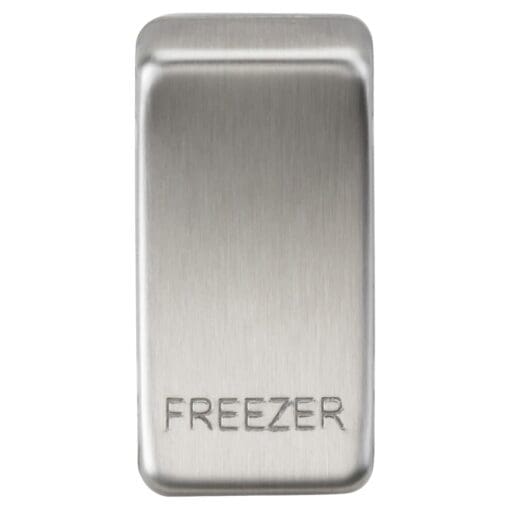 Knightsbridge Printed Grid Switch Rocker - Freezer - Brushed Chrome 417335