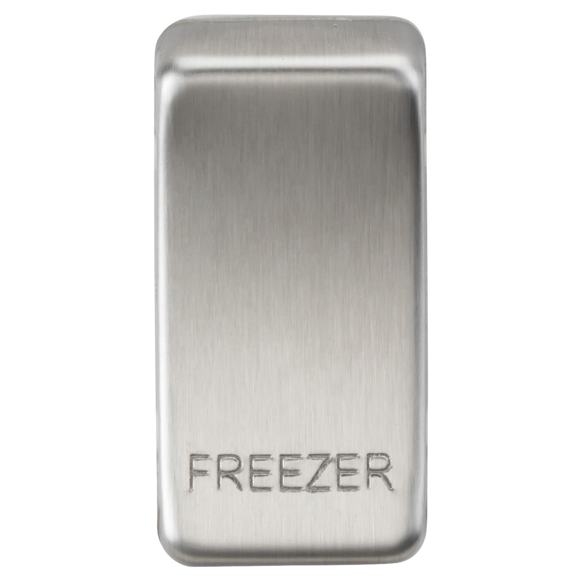 Knightsbridge Printed Grid Switch Rocker - Freezer - Brushed Chrome 417335