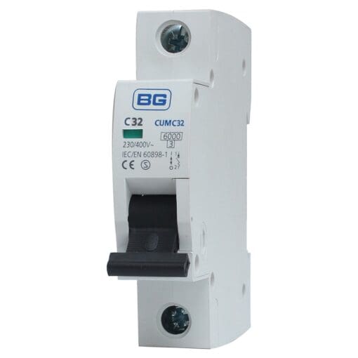 5x BG 32A Single Pole MCB - Type C 418439