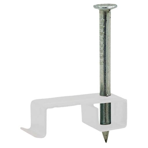 Unicrimp Fire Rated LSF Twin & Earth Cable Clips - 1-2.5mm - White 418992