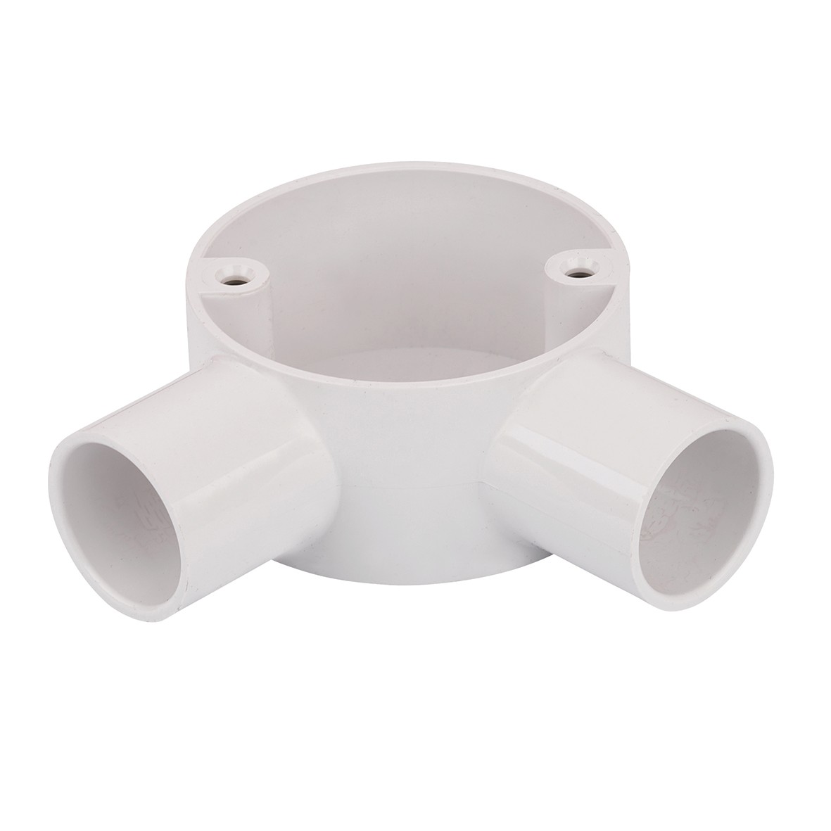 10x PVC Conduit Angle Box - 25mm - White 419200