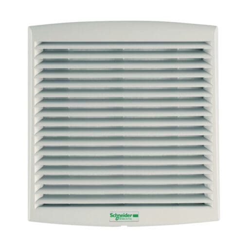 Schneider ClimaSys CV Filter Fan with Outlet Grille - 85m3/h - Grey 423302