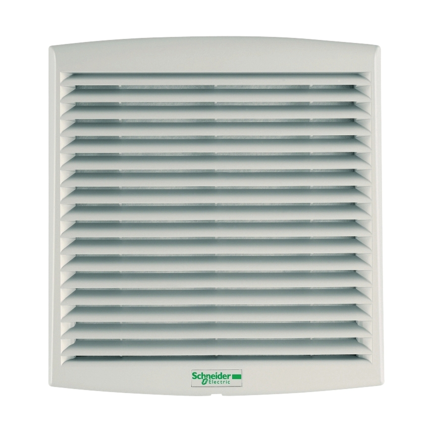 Schneider ClimaSys CV Filter Fan with Outlet Grille - 85m3/h - Grey 423302