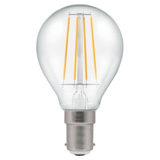 Crompton 7222 5W LED Round Filament Lamp - B15 - Dimmable - 2700K 428257
