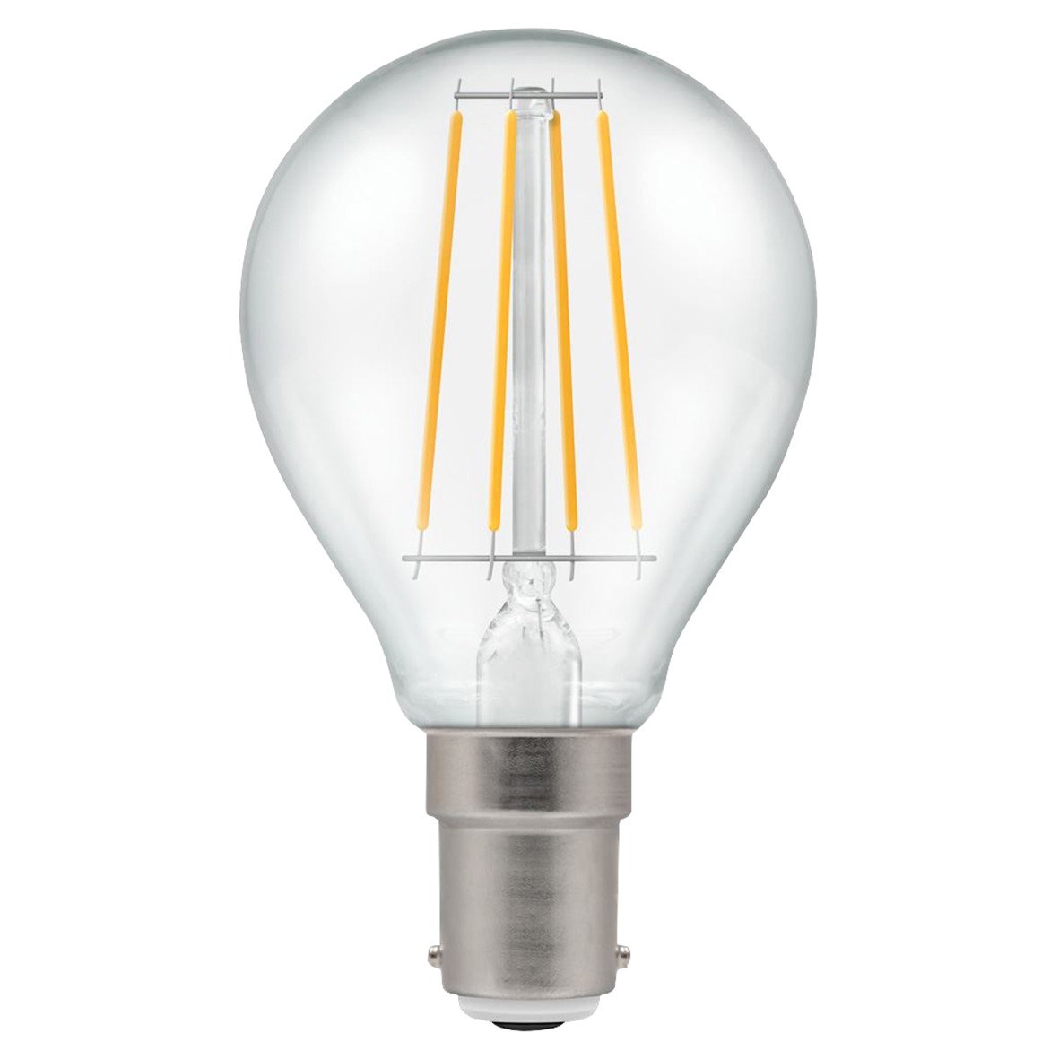 Crompton 7222 5W LED Round Filament Lamp - B15 - Dimmable - 2700K 428257