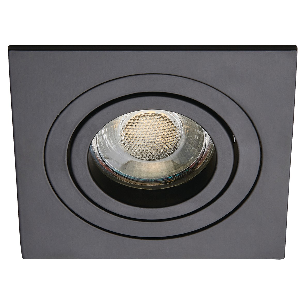 Forum Pasto LED Single Square Adjustable Downlight - Matt Black 433921