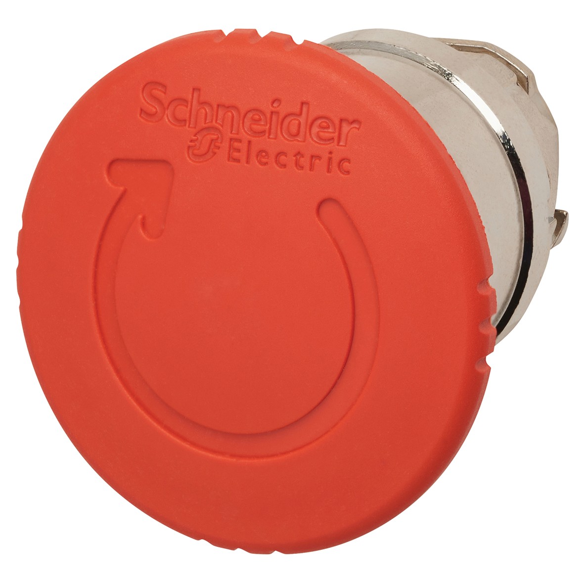 Schneider XB4 Series Emergency Stop 40mm Trigact Turn and Release - Red 435308