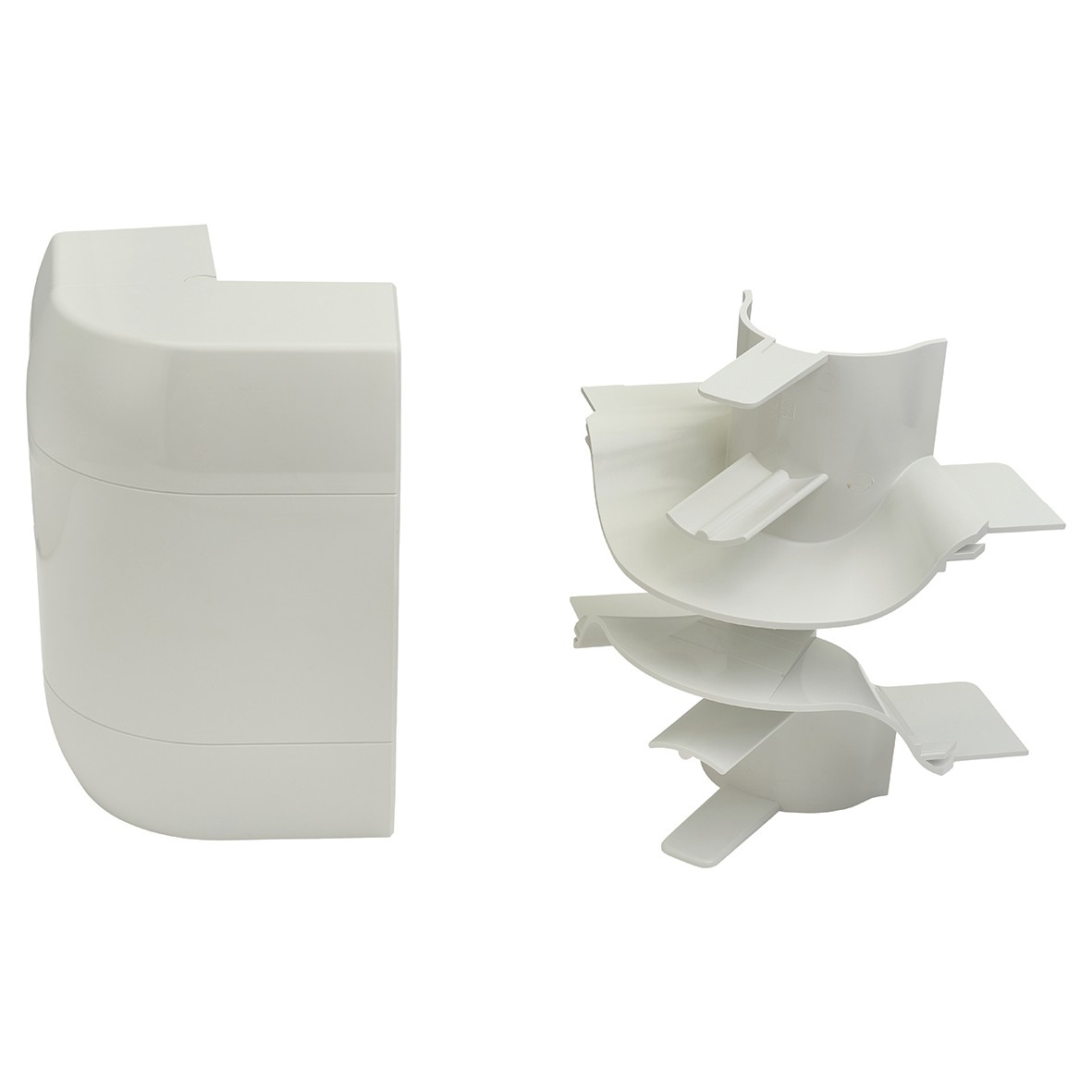 MK Prestige 3D PVC-U Dado External Corner 170 x 57mm - White - 2 Pairs 440866