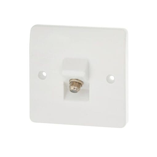 MK 1 Gang F Type Satellite Socket - Single 443854