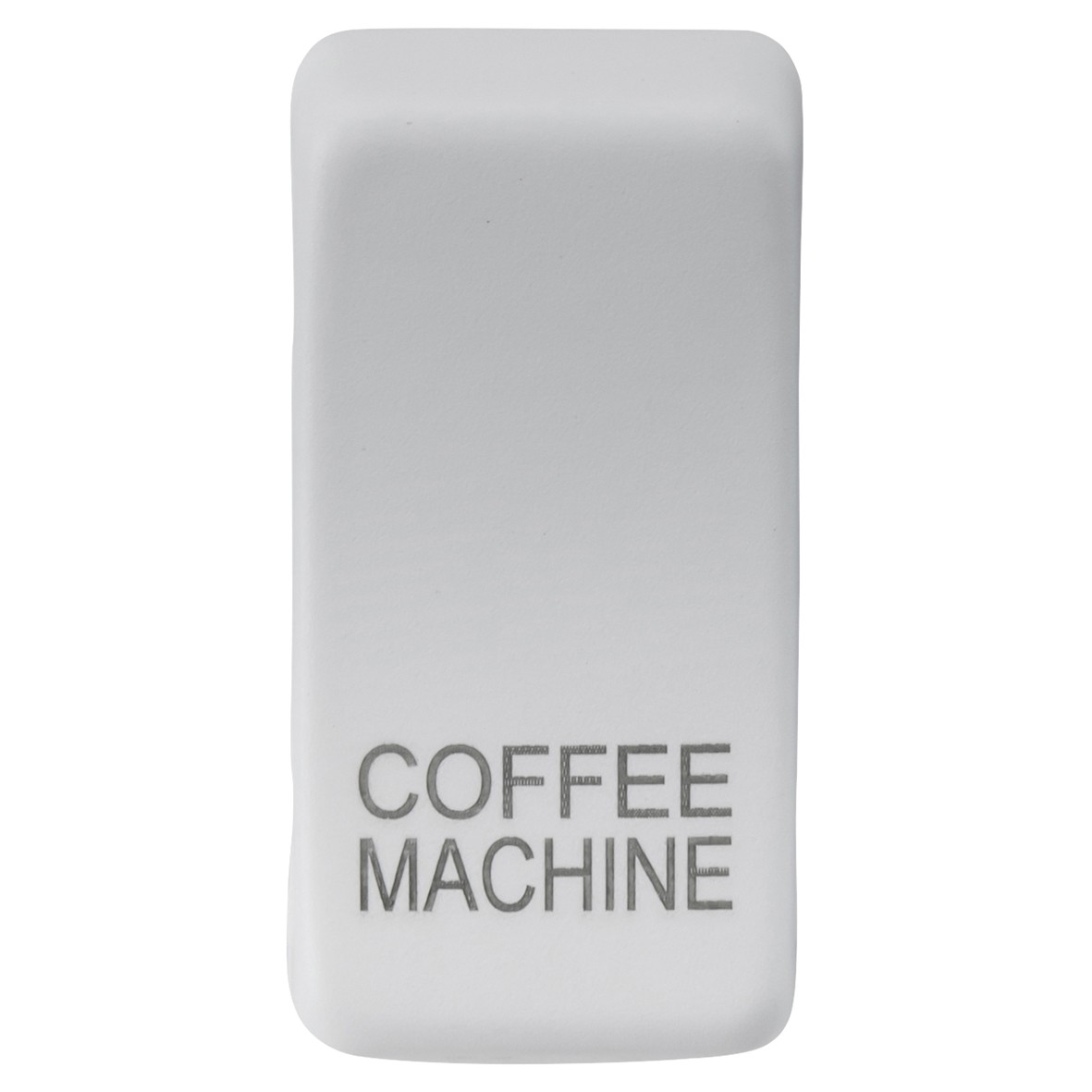 Knightsbridge Printed Grid Switch Rocker - Coffee Machine - Matt White 445383