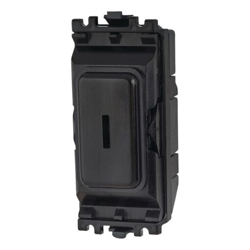 MK 2 Way Double Pole Grid Key Switch - Black 445614