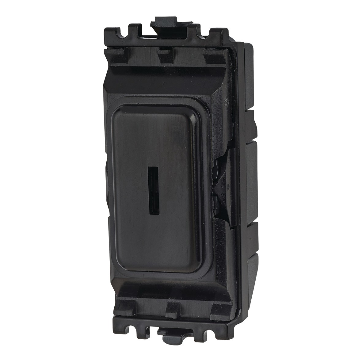 MK 2 Way Double Pole Grid Key Switch - Black 445614