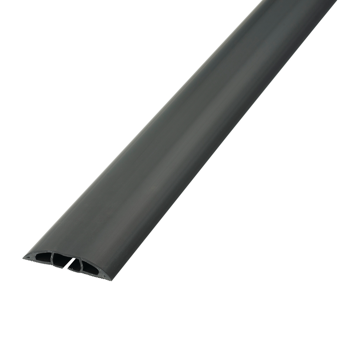 D-Line Light Duty Floor Cable Protector 1.8m Black, 60mm wide, 17x9mm c 445916
