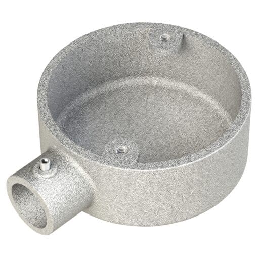 Metpro Conlok Steel Conduit 1 Way Terminal - 20mm - Galvanised 451257