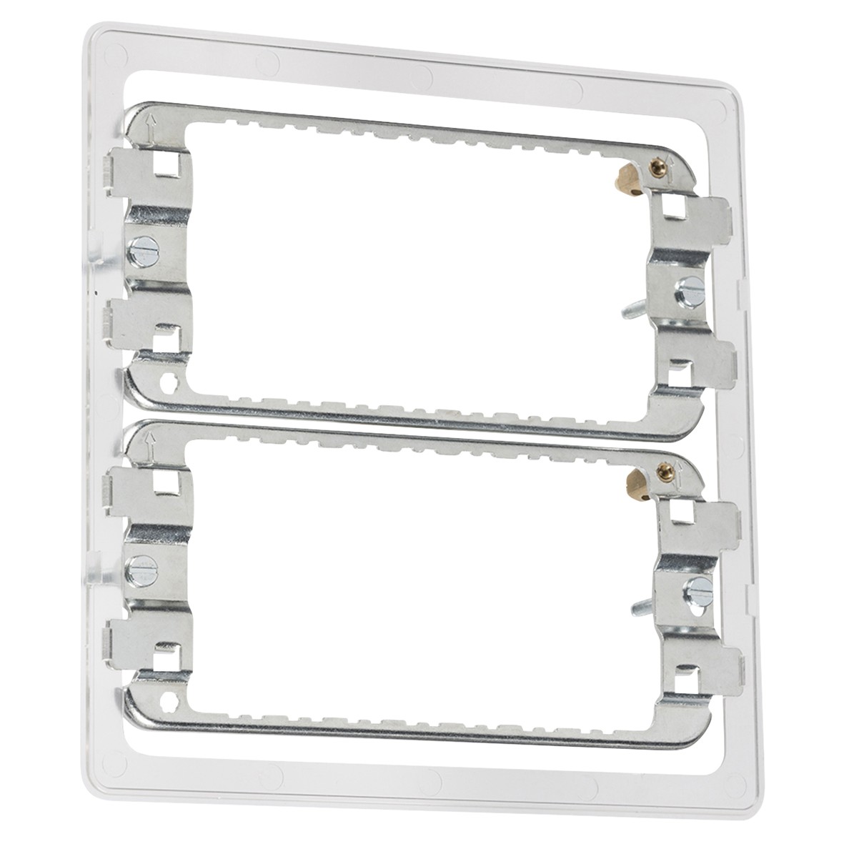 Knightsbridge 6-8 Gang Grid Switch Mounting Plate for Screwless Grid Fa 455074