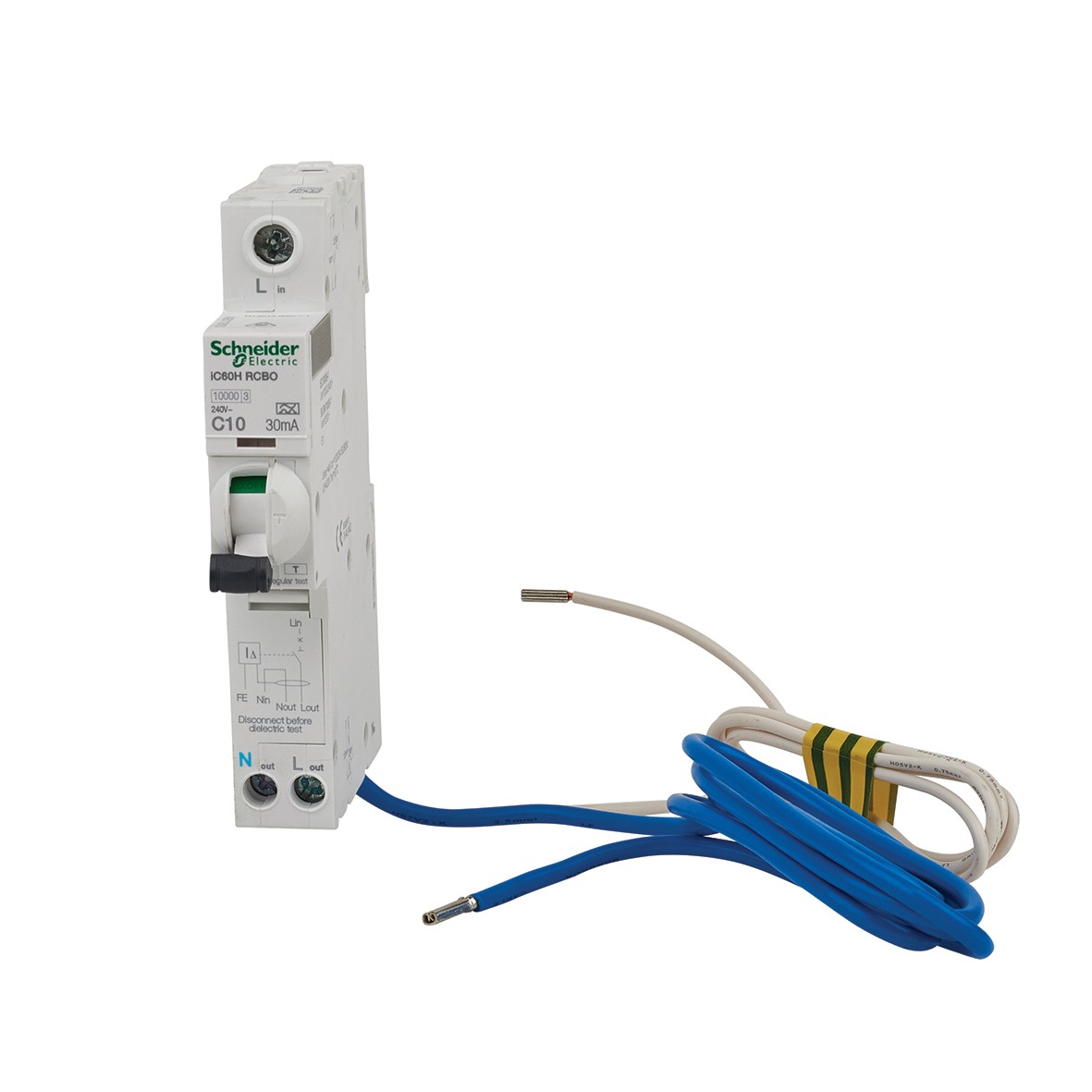 Schneider Merlin Gerin 10A Single Pole Type C RCBO 457402