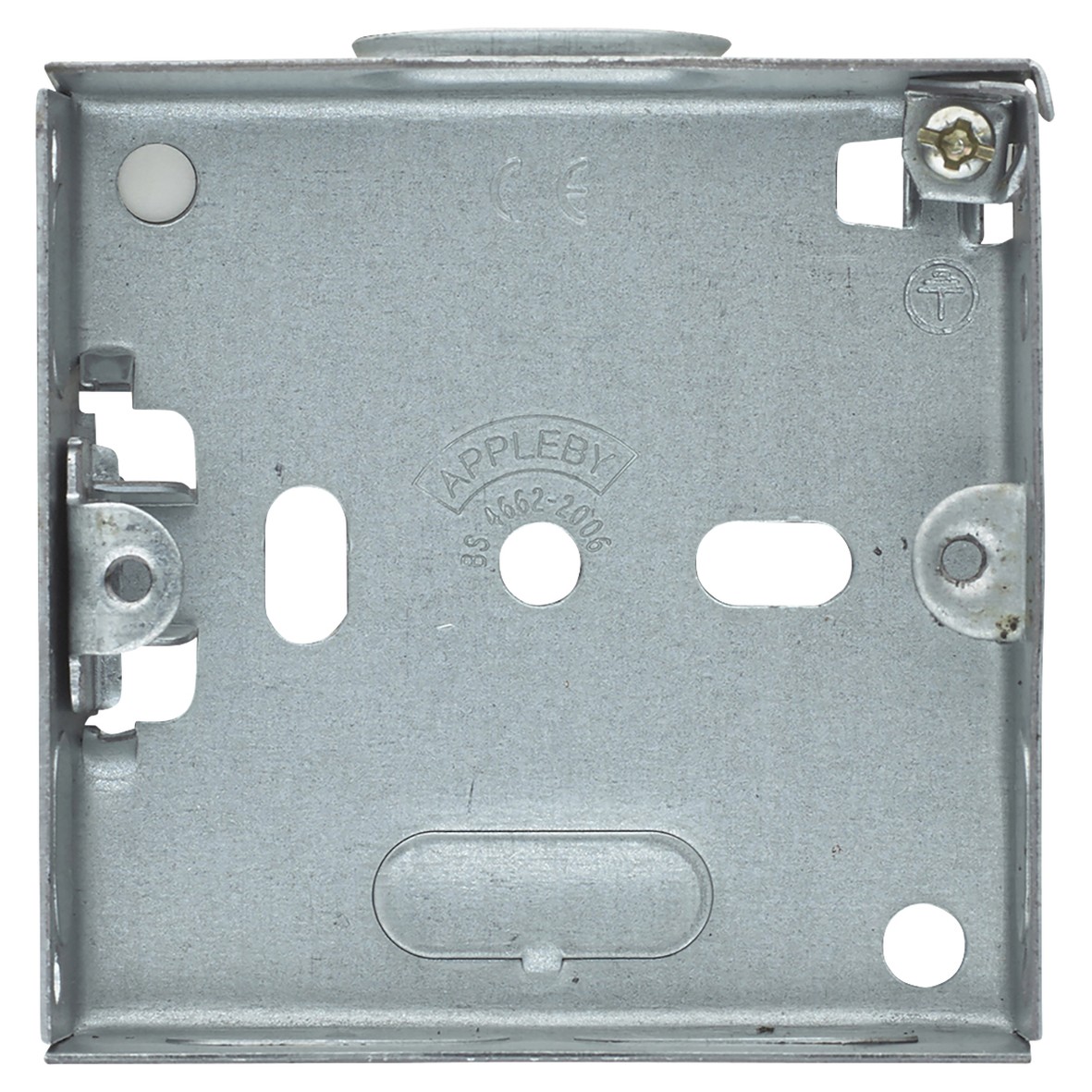 10x SB623 Appleby 1 Gang Flush Metal Back Box - 16mm Depth - Galvanised 462720