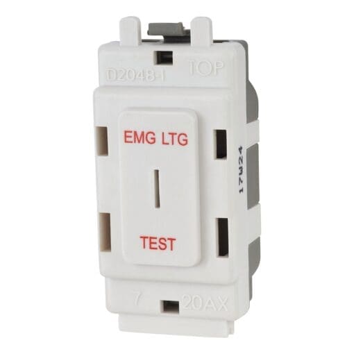 Grid 20Ax 2 Way Single Pole Secret Key Module Labelpower *Emg Ltg Test* 463922