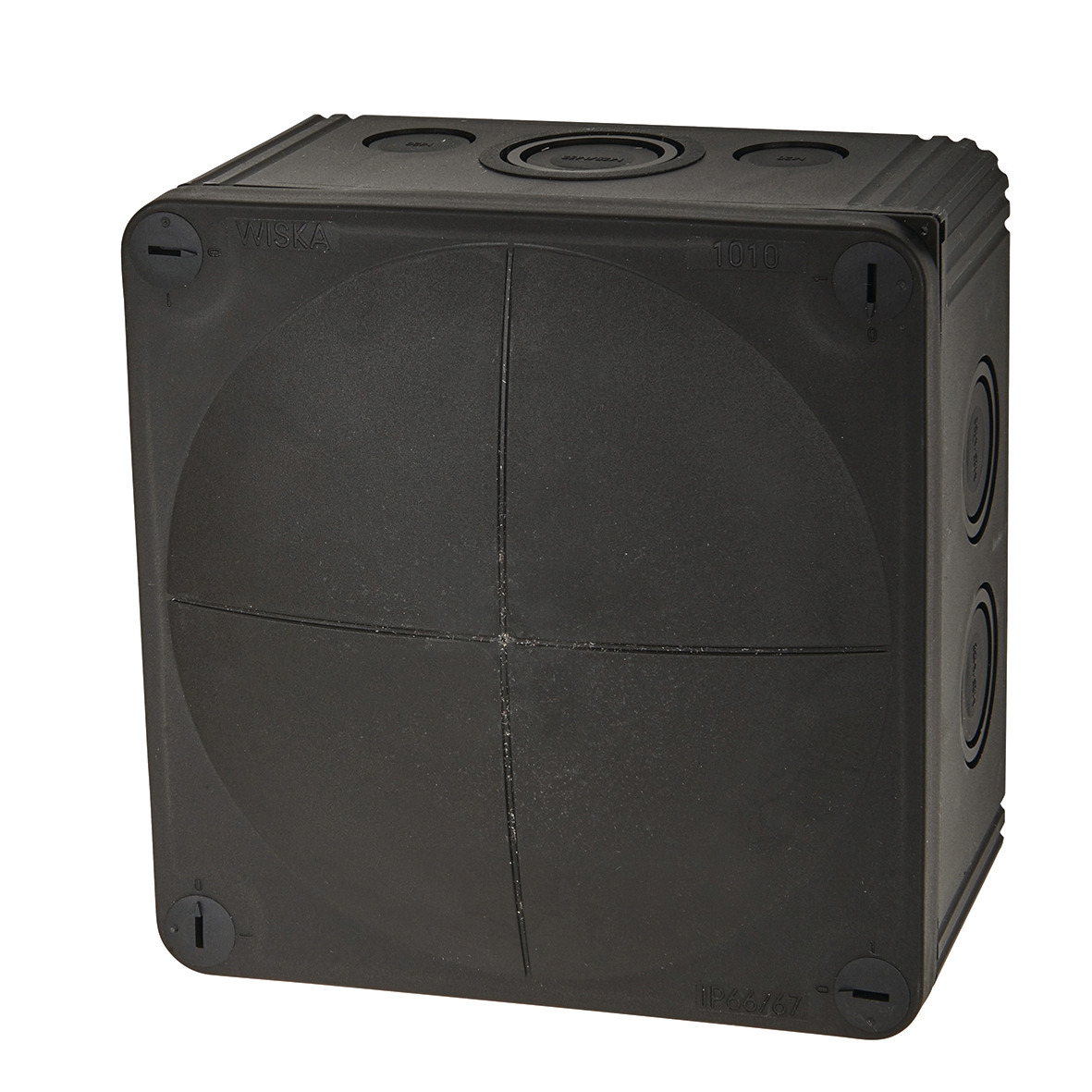 Wiska 6 x 6 x 2 Black IP66 Box 465287