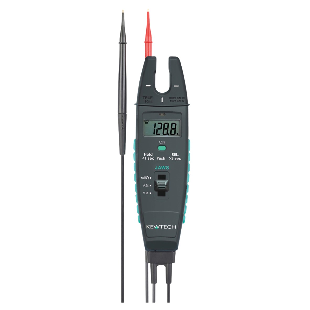 Kewtech 2 Pole Open Jaw Current and Voltage Tester 468480