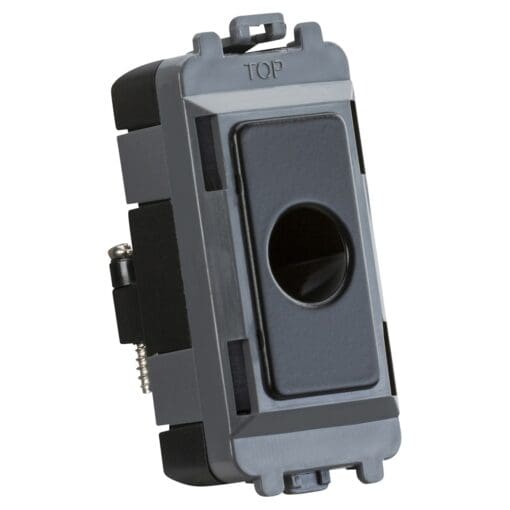 Knightsbridge Flex Outlet Grid Switch - Matt Black 469798