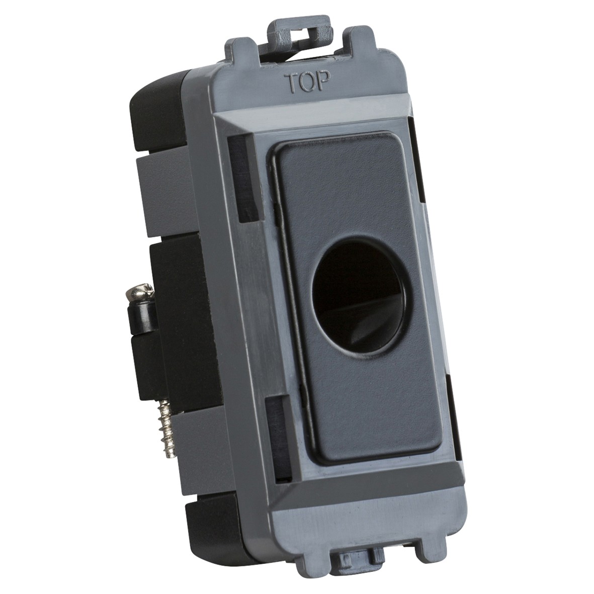 Knightsbridge Flex Outlet Grid Switch - Matt Black 469798