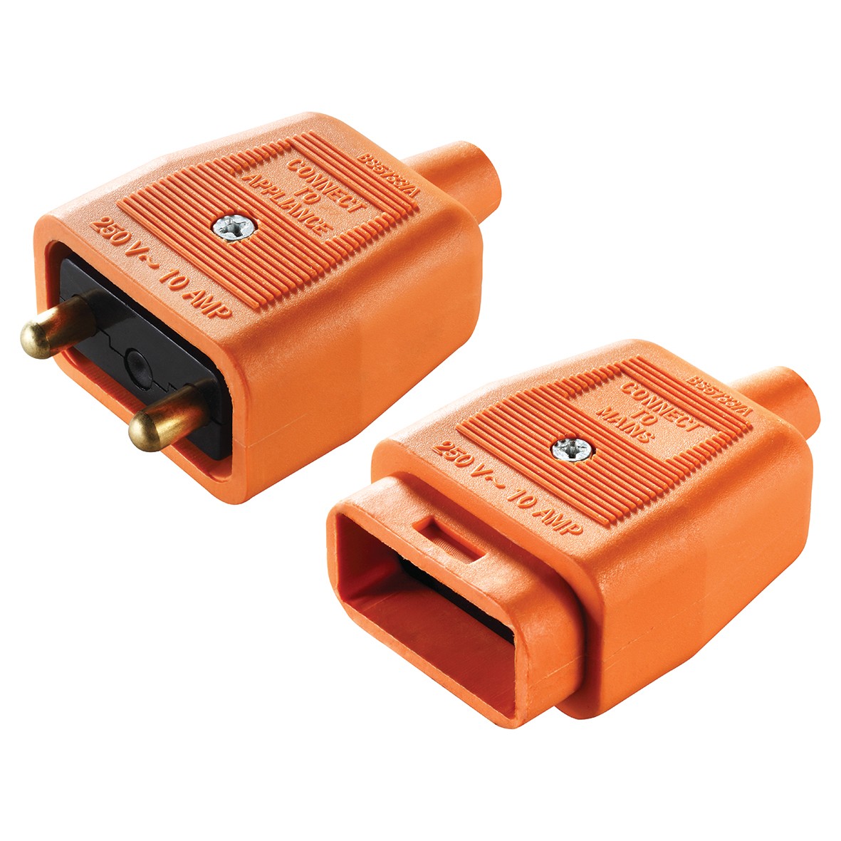 BG 2 X 10A 2 PIN HD REV Inline CONNECTOR ORANGE 472919