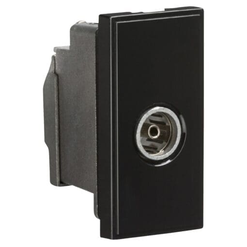 Knightsbridge Non-Isolated TV Coaxial Euro Module - Black 477333
