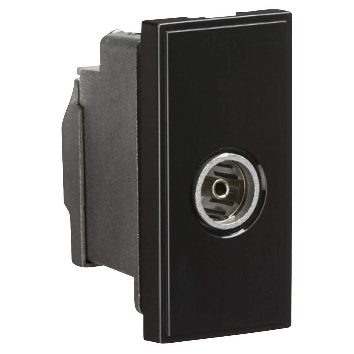 Knightsbridge Non-Isolated TV Coaxial Euro Module - Black 477333