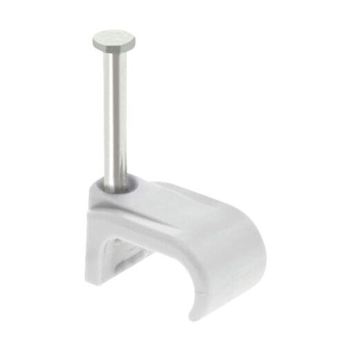 5x Unicrimp Flat Clips - 6 x 10mm - White - Pack 100 479871