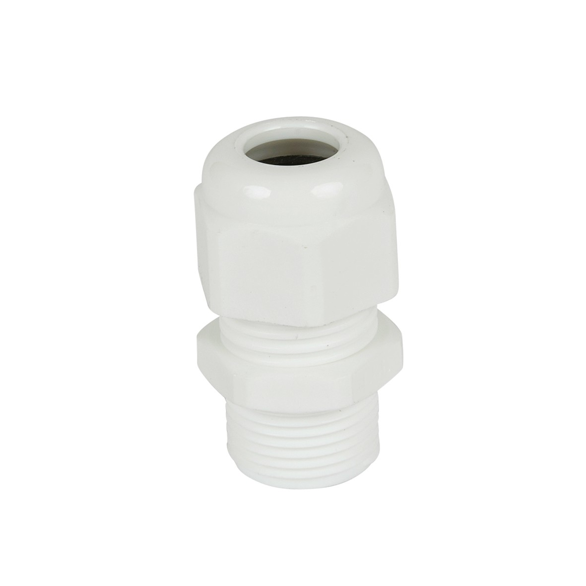 5x M20 Nylon Dome Top Gland 4mm-9mm - White - Pack 10 481202