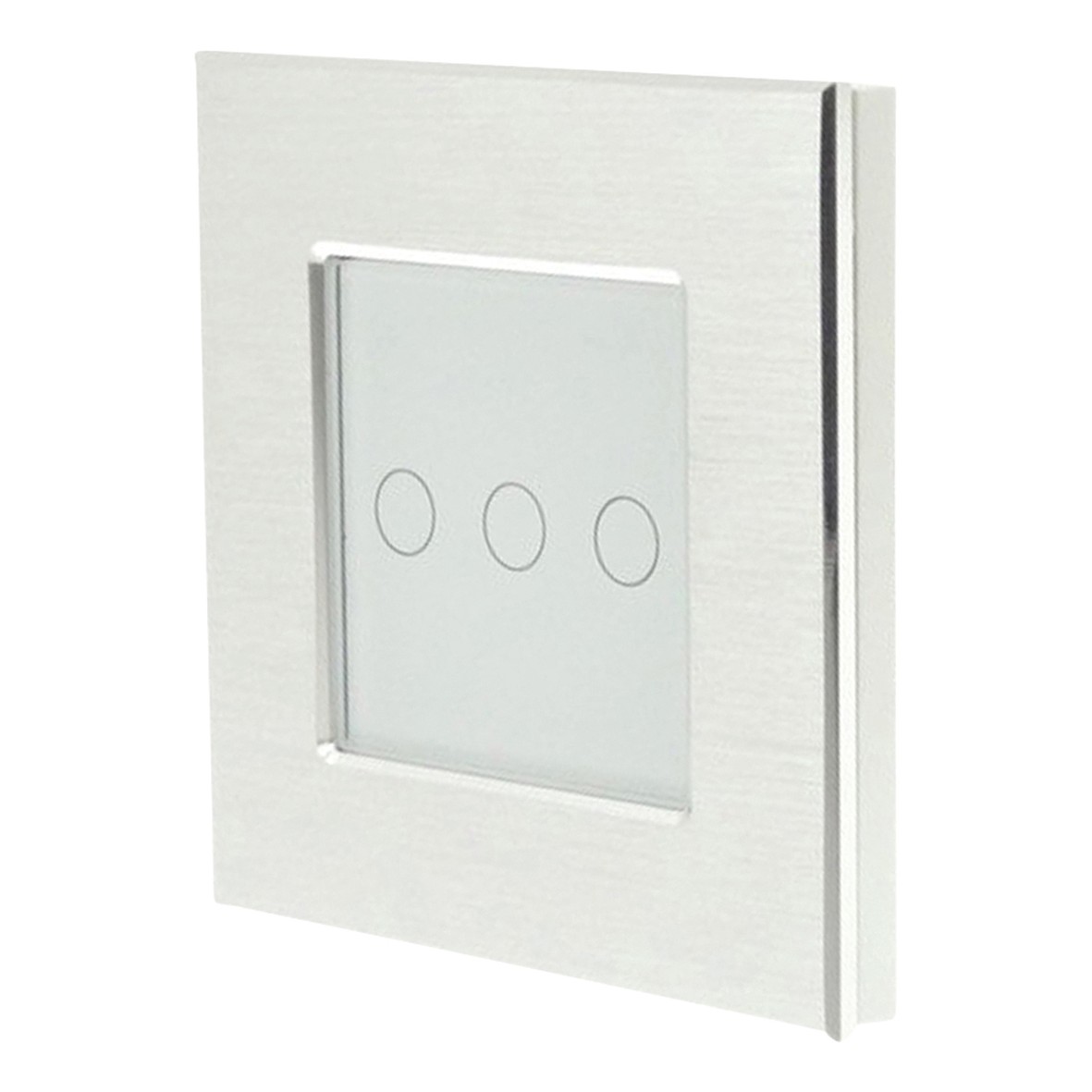 Homeflow 3 Gang Wi-Fi Smart Aluminium Switch - White/Silver 482195