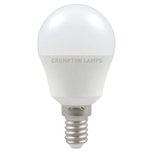 5x Crompton 11526 5.5W LED Round Thermal Plastic Lamp - E14 - 2700K 487447