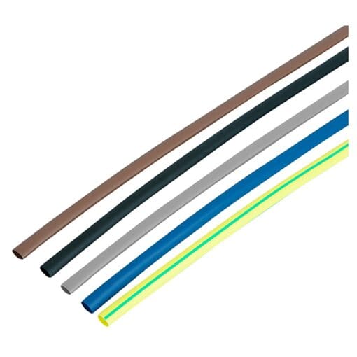 5x Unicrimp Heat Shrink Tubes - 4.8x225mm Strips - Multicoloured - Pac 494601